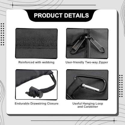 Travel Laundry bags, Dirty Clothes Travel Bag with Handles, Portable Small laundry Sack for Travelling, Suitcase, Gym, Camping (Black | 1 Pack) - color: Black | 1 Pack
