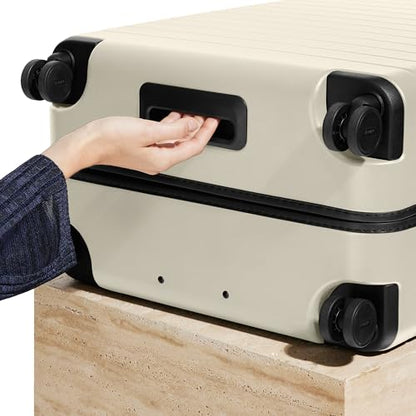 Away Large Checked Luggage, 29-inch Lightweight Hardside Spinner Suitcase - color: Salt White Matte