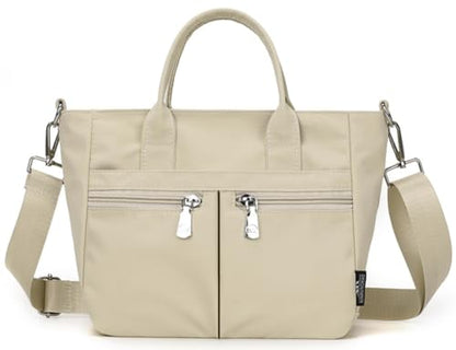 Small Tote Bag for Women, Mini Crossbody Purse Work Shoulder Bags - color: Khaki