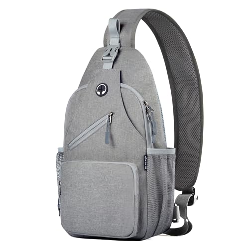 Javolto Crossbody Sling Bag,Small Backpack Men,Hands-Free Shoulder Daypack - color: Grey