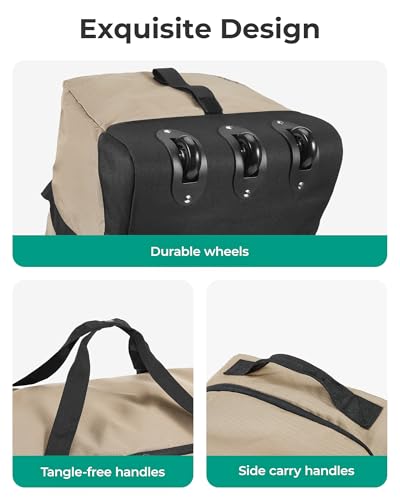 BAGSMART 83L Foldable Travel Bag, Large Duffle Bag Luggage for Travel - color: Dark Gray