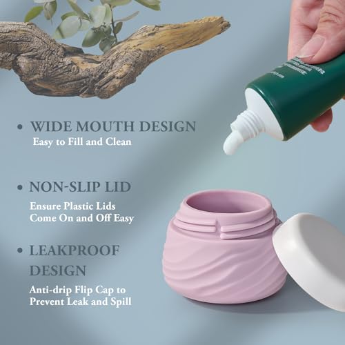 Eternal Moment Travel Containers for Toiletries 1.7 OZ Cosmetic Jar - color: Blue, size: 50ml