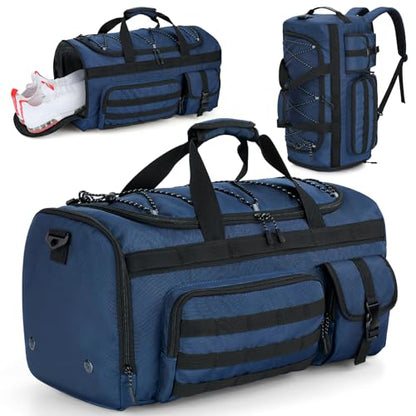 Gonex 45L 3-in-1 Duffel Bag for Gym & Travel - color: Dark Blue, size: 45L