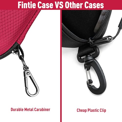 FINTIE Sunglasses Case, Hard EVA Shell Shockproof Sport Glasses Case - color: Red