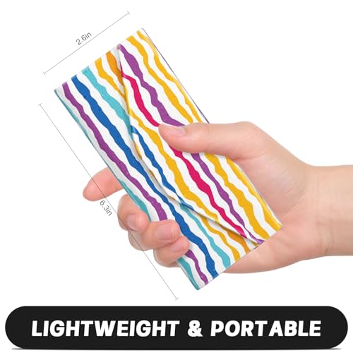 Sunglasses Case, Foldable Glasses Case, Magnetic Hard Shell Folding Holder - color: Colorful Ripples, style: 2 Pcs