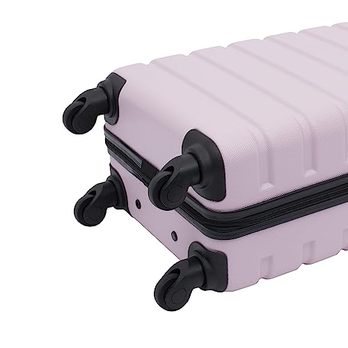 Wrangler 22" Hardside Spinner Carry-On Luggage, Lilac - color: Lilac