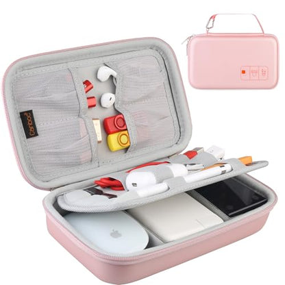 Canboc Hard Electronic Organizer Case Electronics Accessories Storage Bag - color: A-A Rose gold