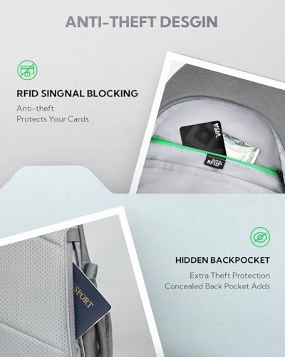 WATERFLY Small Crossbody Sling Bag: 8L Lightweight RFID Anti-Theft Travel - color: Grey