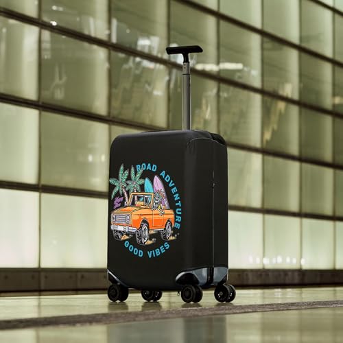 HYPER VENTURE Travel Luggage Cover Suitcase Protector Fits 23-26 Inch, M - color: Road Adventure, size: M