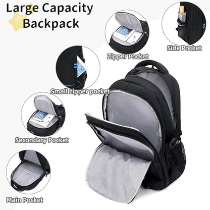 Rolling Backpack for Boys Elementary School Bag with Wheels Travel Trolley Bag 2 wheels and 6 wheels - color: Black/Green 6 Wheels, size: 6 wheels