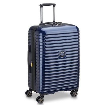 DELSEY PARIS Cruise 3.0, 24 Inch Checked-Medium Luggage, Deep Sea Navy - color: Deep Sea Navy, size: Checked-medium