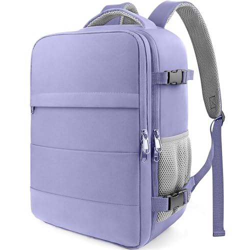 HOTOR Travel Backpack Flight Approved Bag Men Women, Medium Purple - color: Purple, size: Medium