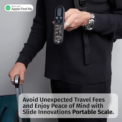 Digital Luggage Weight Scale with Apple Find My Tracker, up to 110lb/50kg