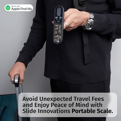 Digital Luggage Weight Scale with Apple Find My Tracker, up to 110lb/50kg