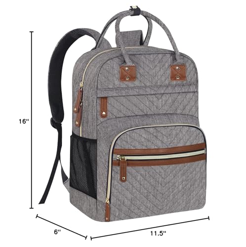 Tenot Diaper Bag Backpack for Women with Insulated Pockets Grey - color: Grey, style: Standard
