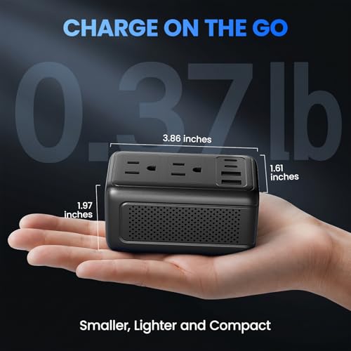 2000W Voltage Converter US to Europe, with 2 USB A and 2 USB C Ports