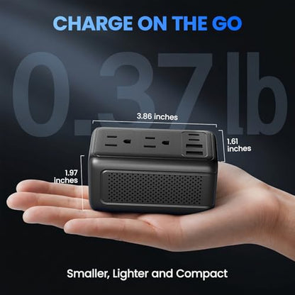 2000W Voltage Converter US to Europe, with 2 USB A and 2 USB C Ports