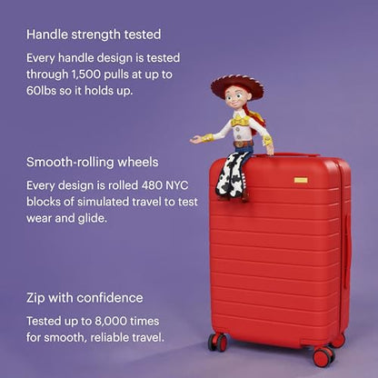 Away Toy Story 5 Bigger Carry-On Luggage, 23-inch Lighweight Suitcase - color: Alien Green