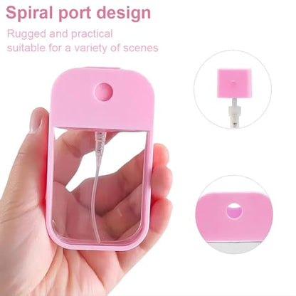 5Pcs Refillable Spray Bottle,Portable Card Spray Bottle,Pocket Refillable Perfume Bottles(45ml) - color: colorful-C