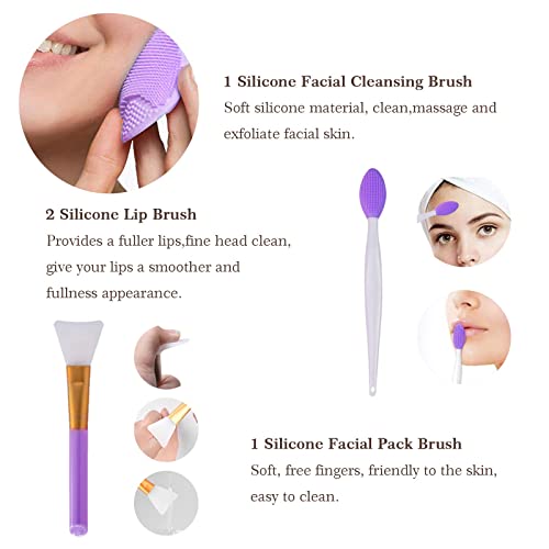 Koccido Makeup Brushes 22 Pcs Makeup Kit,Foundation Brush Eyeshadow Brush Make up Brushes Set (Purple, 22 Piece Set) - color: Purple, size: 22 Piece Set