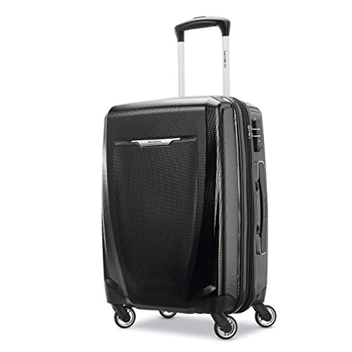 Samsonite Winfield 3 DLX Hardside Expandable Luggage with Spinners, Black, Carry-On 20-Inch - color: Black, size: Carry-On 20-Inch