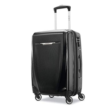Samsonite Winfield 3 DLX Hardside Expandable Luggage with Spinners, Black, Carry-On 20-Inch - color: Black, size: Carry-On 20-Inch