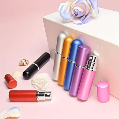 4 Pcs Refillable Perfume Atomizer, Travel Perfume Bottle Refillable and Leak-Proof, Portable Empty Cologne Atomizer, Mini Refillable Perfume Bottle for Pocket, Easy to Refill Decant Sprayer (5 ml) - size: 5 ml