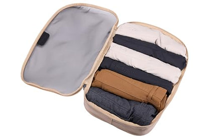 Thule Packing Cube, Size Medium, Transparent Fabric, Organize Shirts, Pants, Sweaters, Easy to Pack - color: GENTLE BEIGE, size: Medium, style: Single