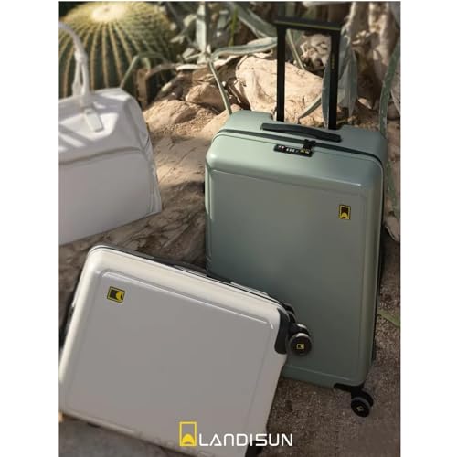 Travelhouse 20" Carry-On Luggage with Spinner Wheels & TSA Lock - color: BEIGE, style: 20-inch Carry-on