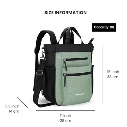 Sherpani Soleil, Anti Theft Convertible Backpack Tote (Green Aloe Mist) - color: Green Aloe Mist