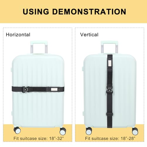 Vigorport Luggage Straps for Suitcases TSA Approved Suitcase Belt
