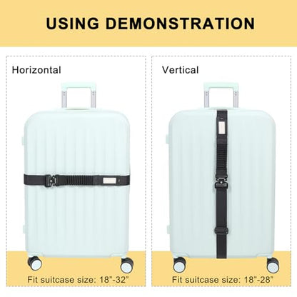 Vigorport Luggage Straps for Suitcases TSA Approved Suitcase Belt