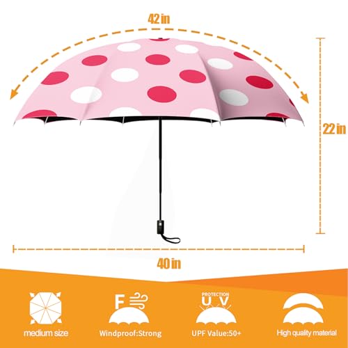 Folding Umbrella, Automatic Small Compact, Sun & Rain - color: MT54
