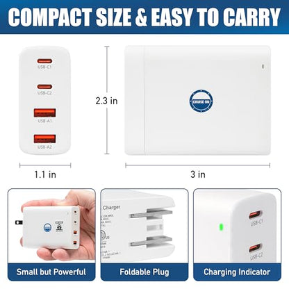 Cruise On Non Surge Cruise Approved Power Strip, Foldable [2 USB, 2 USB-C] - color: [2 USB, 2 USB-C] Foldable