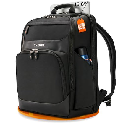 EVERKI Onyx Business Travel Backpack with Laptop Compartment, Black - 25 L - color: Black, size: 25 Liters