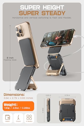 SUPCASE for MagSafe Wallet with Adjustable Stand, Hold 5 Cards, Desert - color: Desert