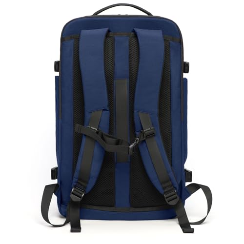 PUREVAVE Laptop Backpack Water Resistant YKK Zippers Travel Study - color: Dark Blue