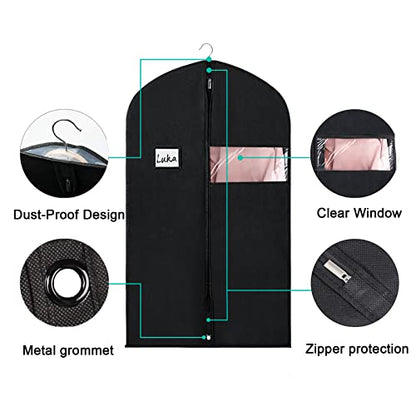 Univivi Garment Bag Suit Bag for Storage and Travel, 40 Inch, Set of 16 - size: 24"X40" - 16pcs - NWF