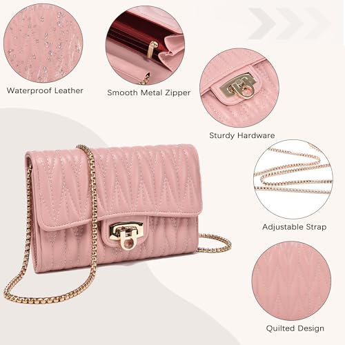Small Crossbody Bag Sling Bag, Phone Holder for Women - color: L Pink