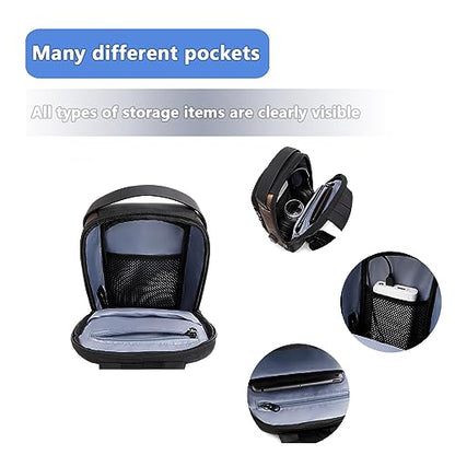 Rcrirth Sling Bag for Men | Anti-theft Crossbody Shoulder Chest Bag - color: Blackgold