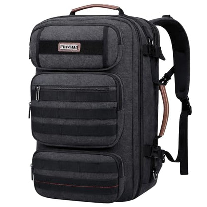 WITZMAN Travel Backpack for Men Flight Approved Fits 16" Laptop - color: Black