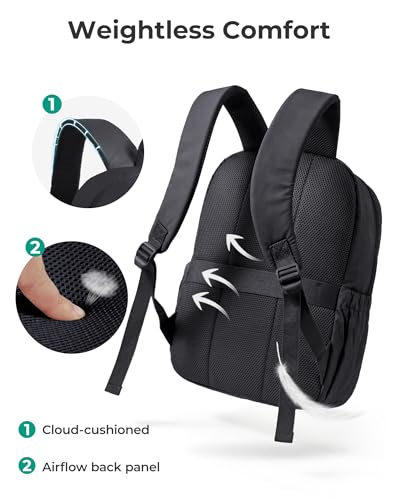 BAGSMART Travel Backpack for Women, 15.6 Inch Laptop College Backpack - color: Camel, size: Standard 15.6 Inch