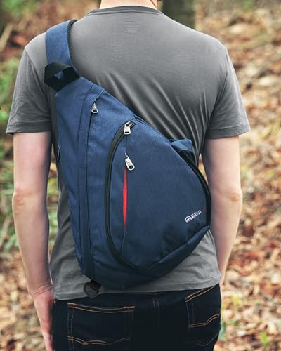 OutdoorMaster Sling Bag, Hiking Daypack, Crossbody Shoulder Chest Urban - color: Dark Blue 2
