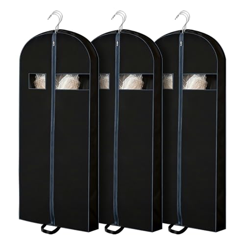 3 Pack 60 inch Dress Garment Bags - size: 3Pack 60"