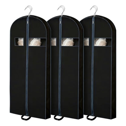 3 Pack 60 inch Dress Garment Bags - size: 3Pack 60"