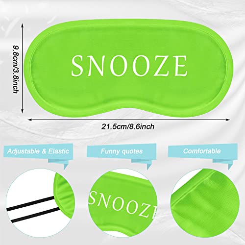 Eurzom 40 Pcs Funny Sleep Mask Bulk Soft Blackout Adjustable, Colorful - color: Colorful