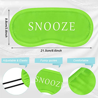 Eurzom 40 Pcs Funny Sleep Mask Bulk Soft Blackout Adjustable, Colorful - color: Colorful