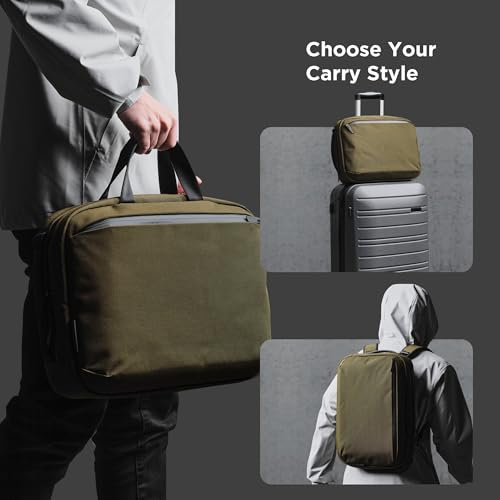 ALPAKA Elements Tech Brief Pro 12L Laptop Briefcase Backpack Green