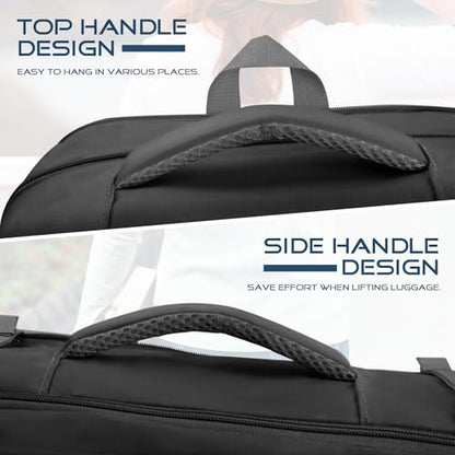 Travel Backpack for Men, TSA Carry On Backpack Flight Approved - color: Black, size: 17.3 Inch
