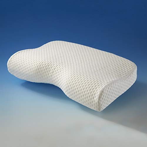 Pillow for Sleeping, Contour Memory Foam Pillows, Travel Mini Bed Pillows Small Pillows Camping Side Back Sleepers Cooling Pillow Cotton Pillowcase Removable Washable Cover